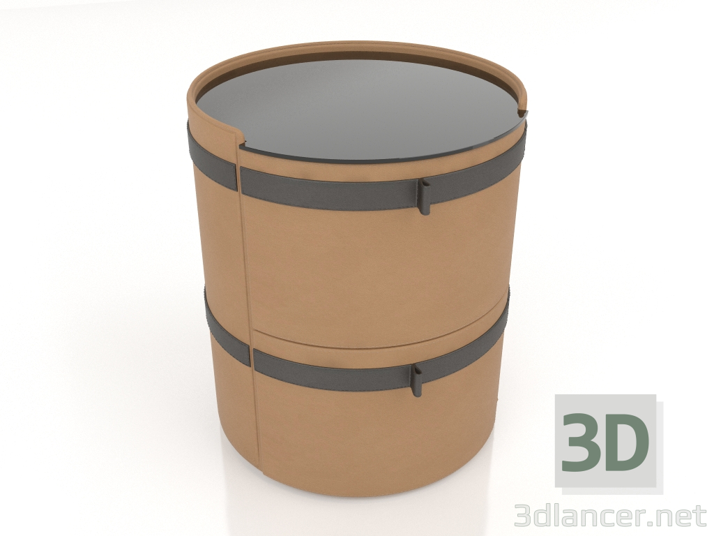 3D Modell Runder Nachttisch (ST708) - Vorschau