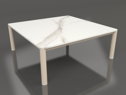 Coffee table 94×94 (Sand, DEKTON Aura)