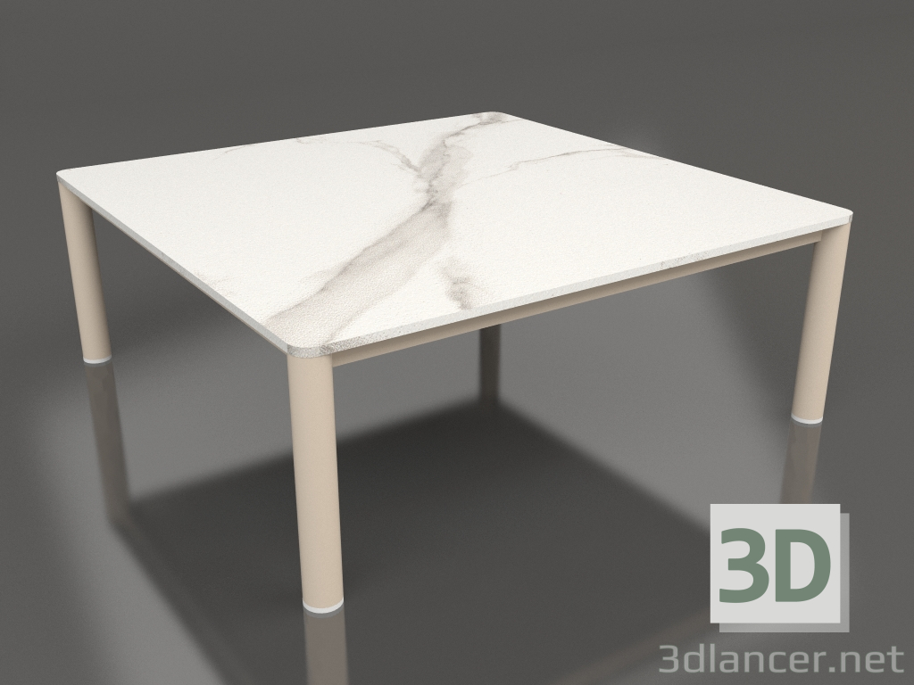 modello 3D Tavolino 94×94 (Sabbia, DEKTON Aura) - anteprima