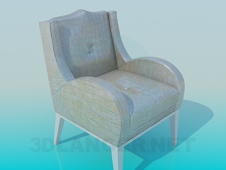 Modelo 3d Cadeira com as pernas - preview
