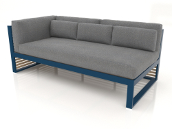 Modular sofa, section 1 left (Grey blue)