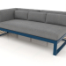 3D Modell Modulares Sofa, Abschnitt 1 links (Graublau) - Vorschau