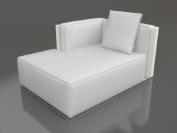 Sofa module, section 2 left (Agate gray)