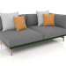 3d model Sofa module, section 1 right (Bottle green) - preview