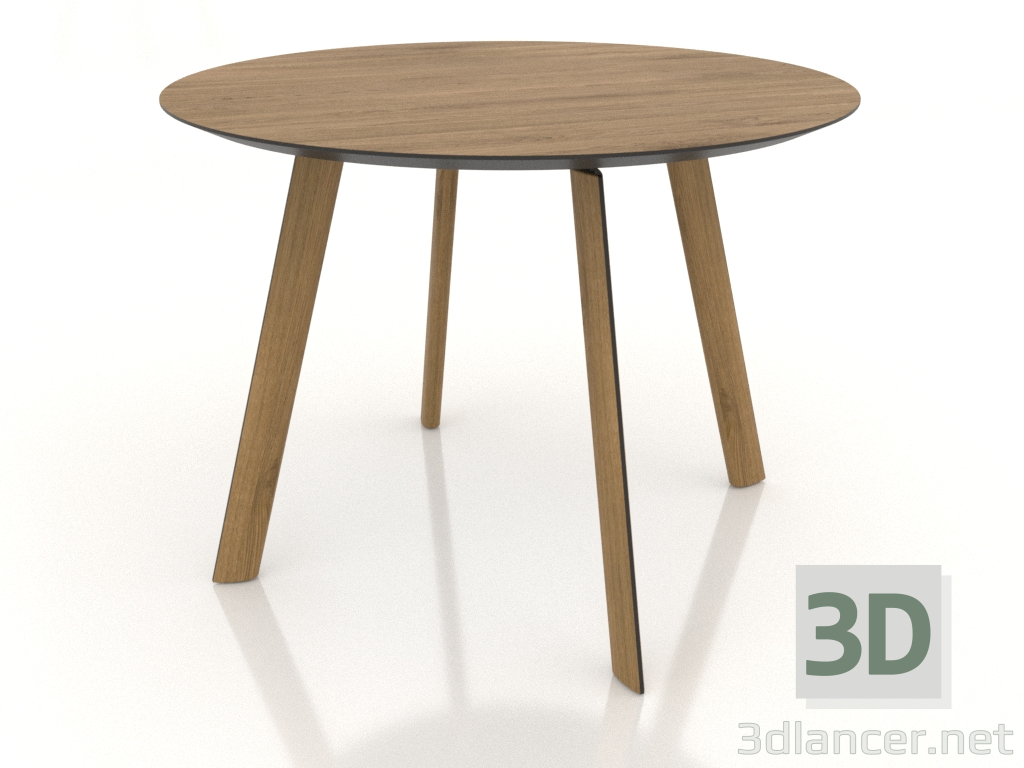 3d model Mesa de comedor BRASKO 1000x1000x750 mm (roble natural) - vista previa