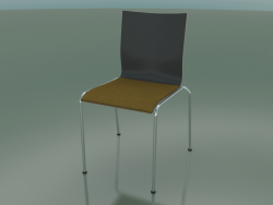 Chaise 4 pieds avec revêtement en tissu (101)