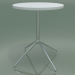 3D Modell Runder Tisch 5709, 5726 (H 74 - Ø59 cm, ausgebreitet, Weiß, LU1) - Vorschau
