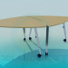 modèle 3D Tables avec deux roues dans un - preview