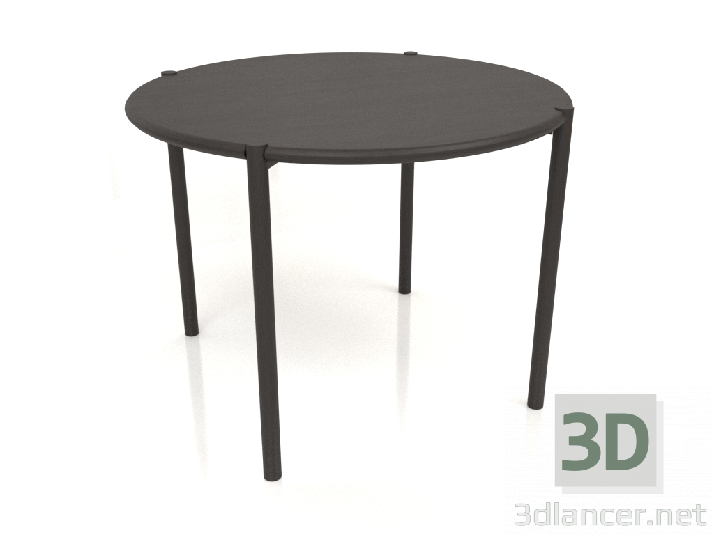 3D modeli Yemek masası DT 08 (yuvarlak uçlu) (D=1020x754, ahşap kahve koyu) - önizleme