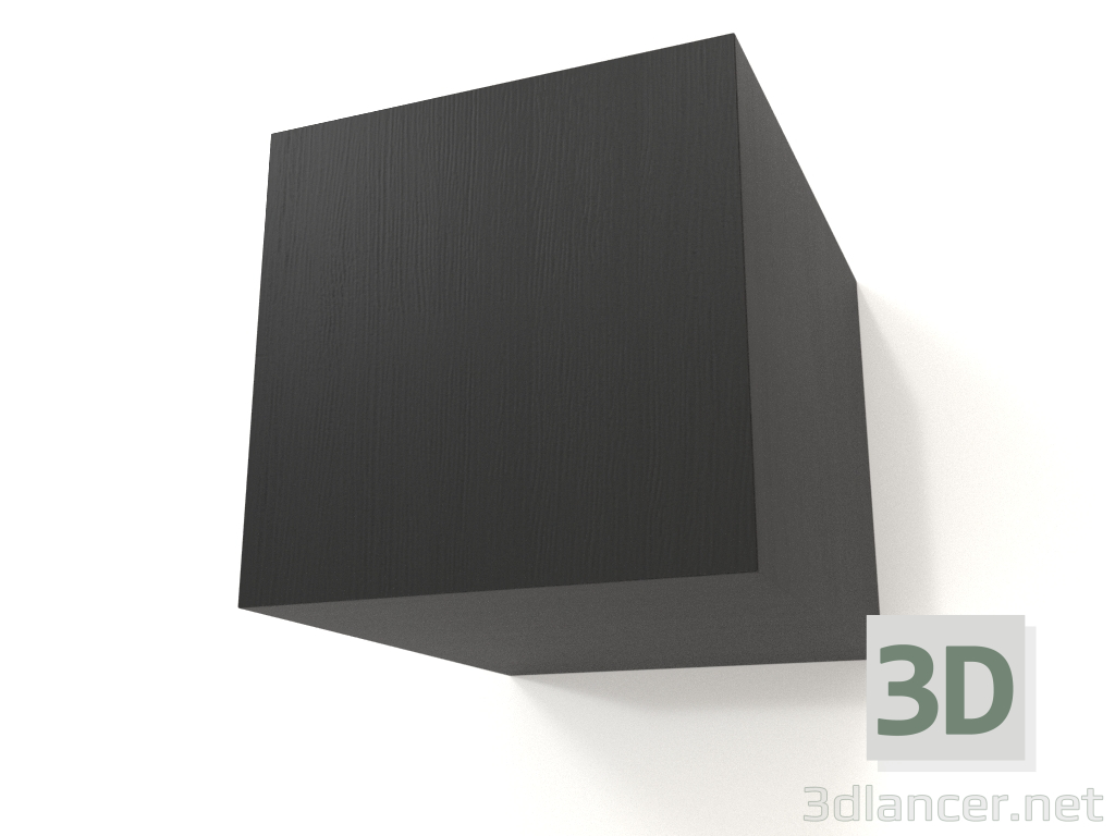 3D Modell Hängeregal ST 06 (glatte Tür, 250x315x250, Holz schwarz) - Vorschau