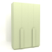 3d модель Шафа MW 04 paint (варіант 1, 1830х650х2850, light green) – превью
