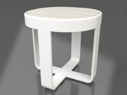 गोल कॉफी टेबल Ø42 (डेकटन डैने, सफेद)
