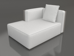 Módulo de sofá, seção 2 esquerda (cinza quartzo)