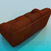 modèle 3D Canapé cuir haute Poly - preview