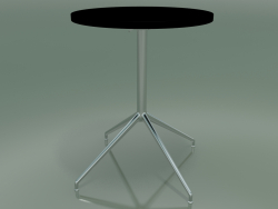 Стол круглый 5709, 5726 (H 74 - Ø59 cm, разложенный, Black, LU1)