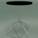 3D Modell Runder Tisch 5709, 5726 (H 74 - Ø59 cm, ausgebreitet, schwarz, LU1) - Vorschau