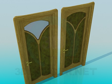 3d model Door with ornaments - preview 3d model Door with ornaments - preview