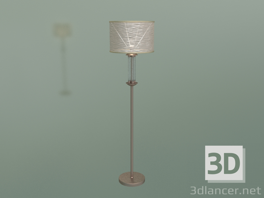 modello 3D Lampada da terra Licata 01074-1 (oro perla) - anteprima