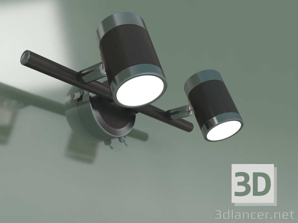 3d model Wall lamp 20058-2 (pearl satin) - preview