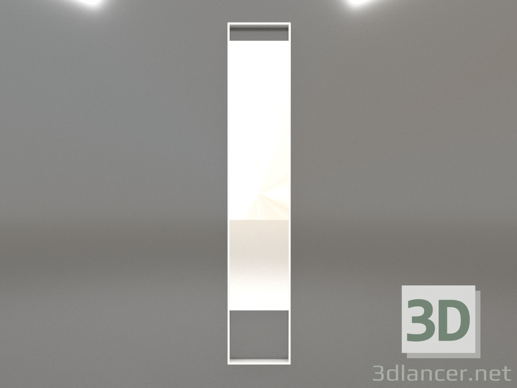 Modelo 3d Espelho ZL 08 (350х1900, branco) - preview