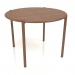 3d model Dining table DT 08 (rounded end) (D=1020x754, wood brown light) - preview