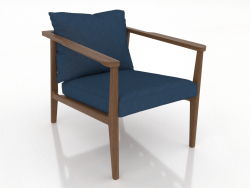 Sillón 640 mm (nogal claro)