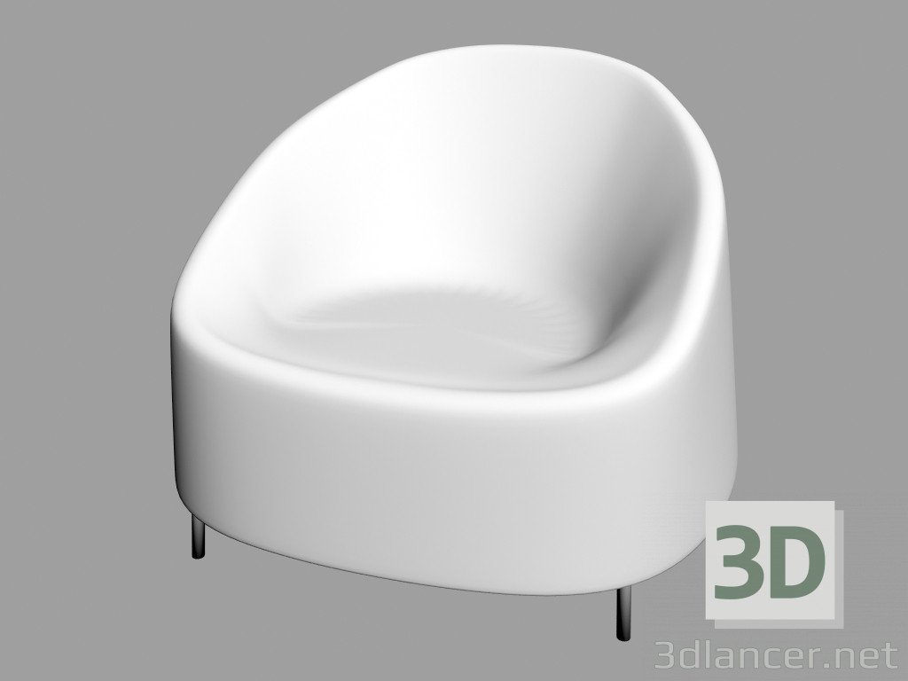 modello 3D Poltrona Afra - anteprima