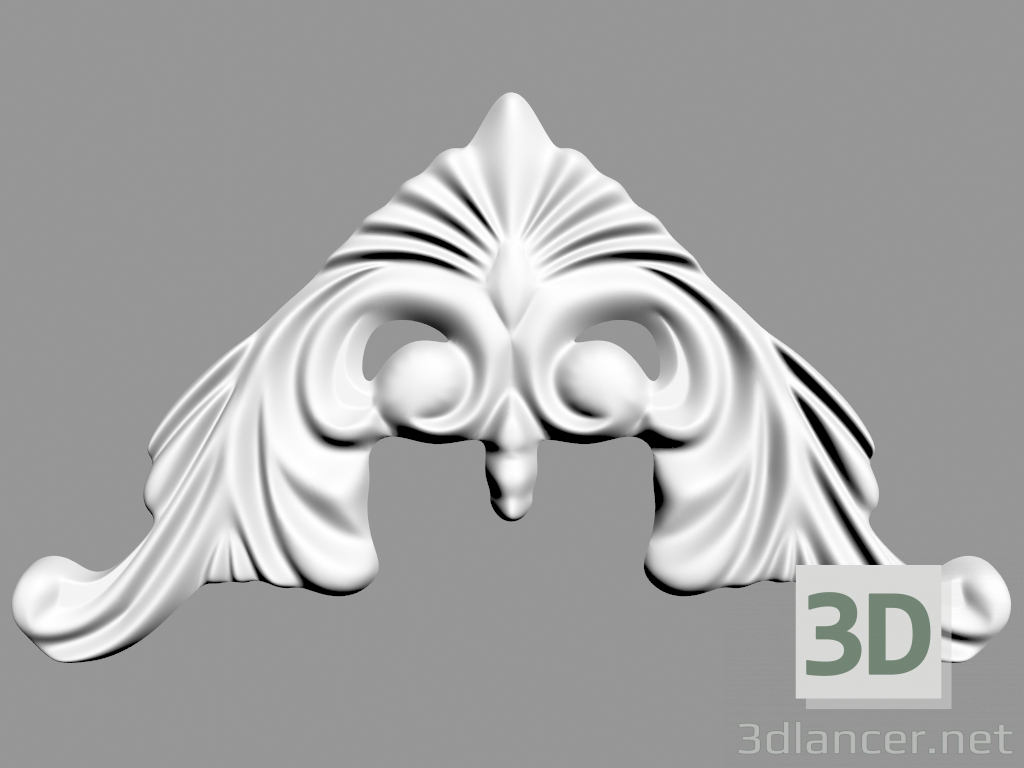 3D Modell Wanddekoration (F61) - Vorschau