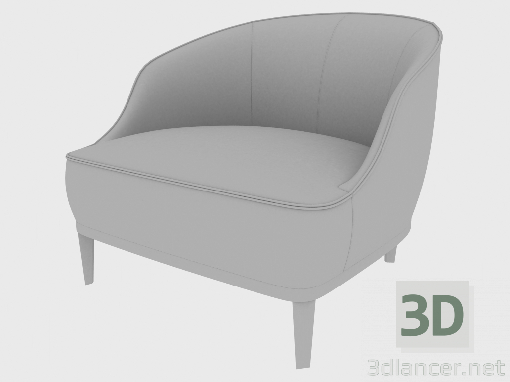 modèle 3D Fauteuil BETH ARMCHAIR (80x55xH75) - preview