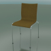 Modelo 3d Cadeira de 4 pés com estofado em tecido (101) - preview