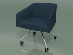 Armchair 2709 (on casters, with fabric upholstery, LU1)