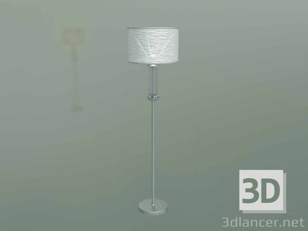 modello 3D Lampada da terra Licata 01074-1 (argento) - anteprima