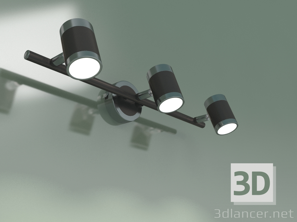 3d model Wall lamp 20058-3 (pearl satin) - preview
