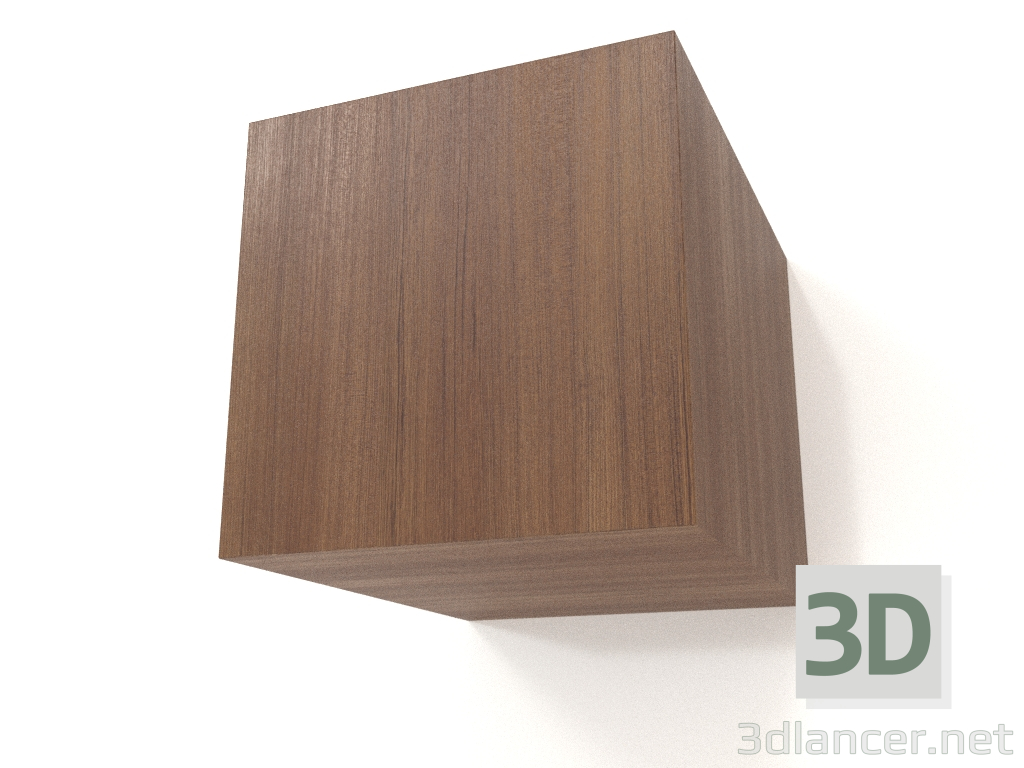 3 डी मॉडल हैंगिंग शेल्फ ST 06 (चिकना दरवाजा, 250x315x250, लकड़ी की भूरी रोशनी) - पूर्वावलोकन