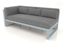 Modular sofa, section 1 left (Blue gray)