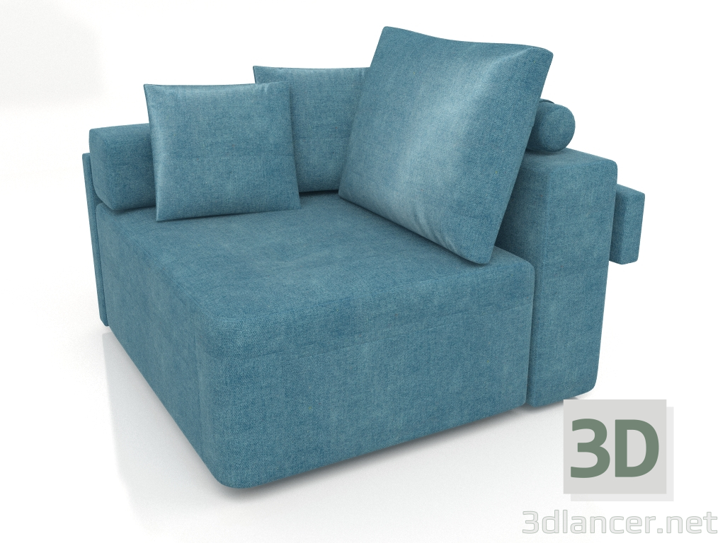 3d model Sofa module Mercury 4 - preview