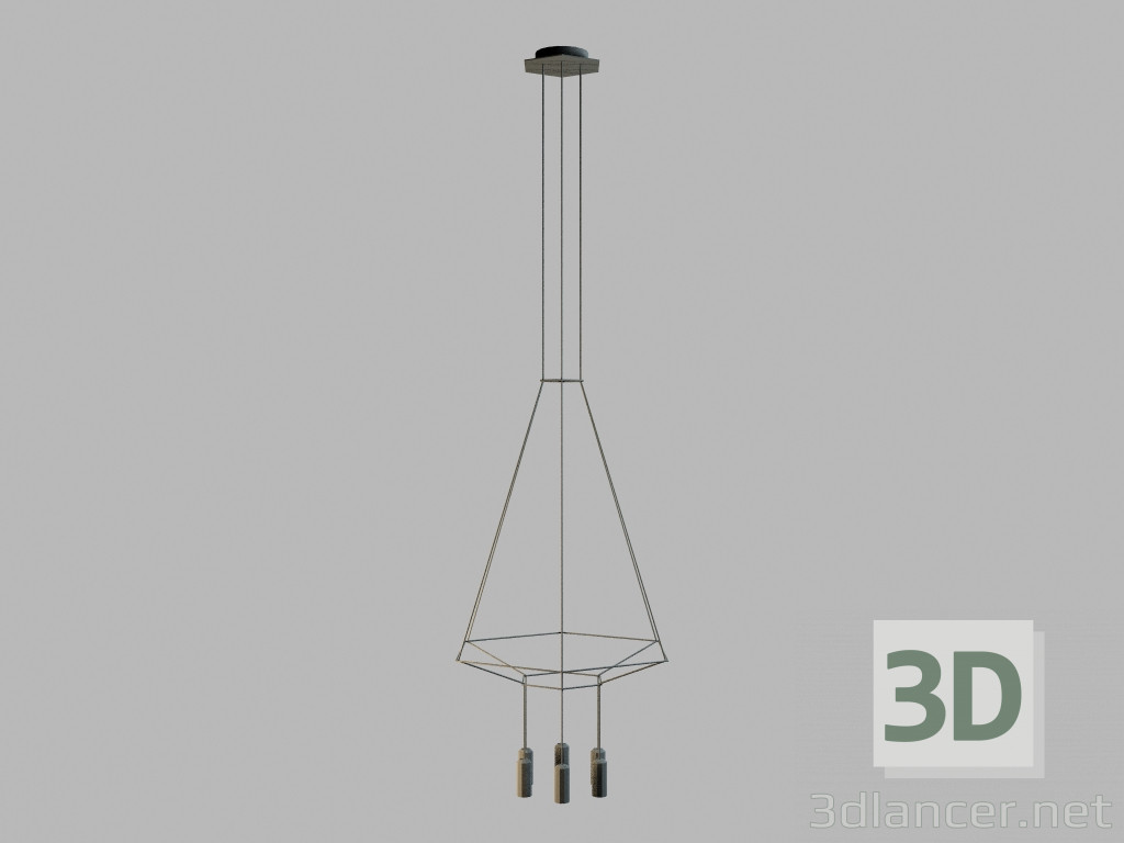 3d model Lámpara colgante 0306 - vista previa