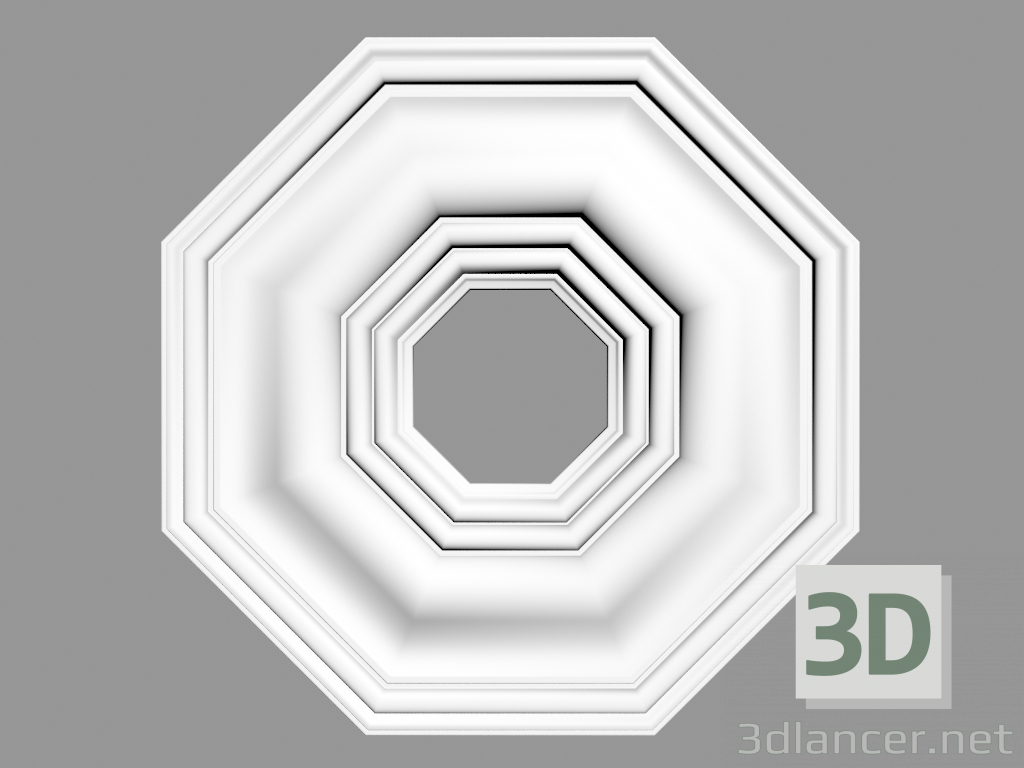 modello 3D Uscita a soffitto (P25) - anteprima