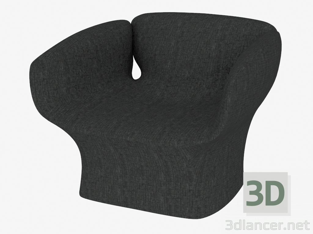 3d model Upholstered armchair - preview