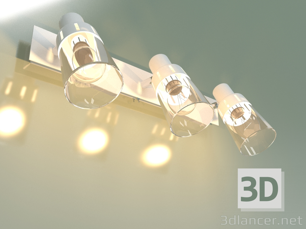 3d model Wall lamp 20081-3 (white) - preview