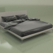 3D modeli Çift kişilik yatak GL 2018 (gri) - önizleme