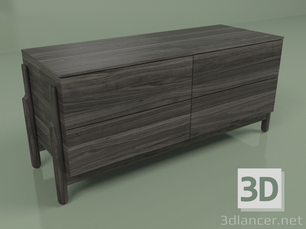 3d model Chest of drawers Ash Small - preview