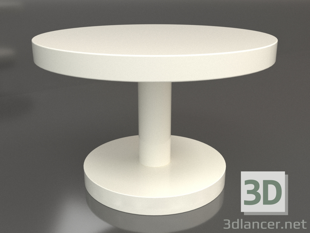 3 डी मॉडल कॉफी टेबल जेटी 022 (डी = 600x400, सफेद प्लास्टिक रंग) - पूर्वावलोकन