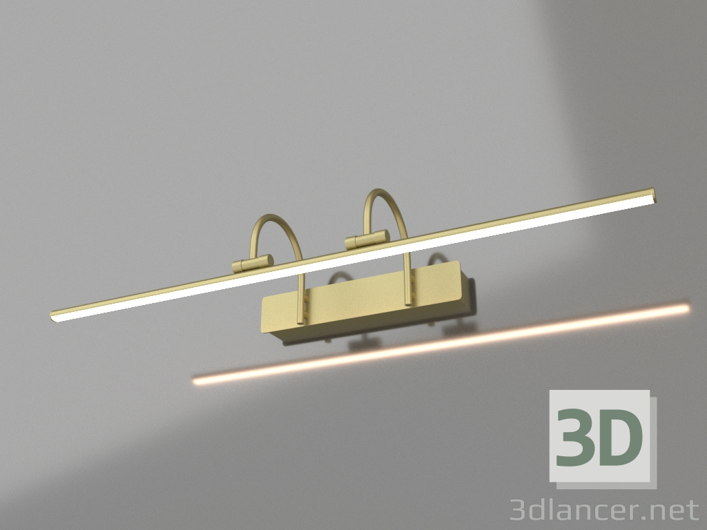 Modelo 3d Luz de fundo da lâmpada de parede (6385) - preview