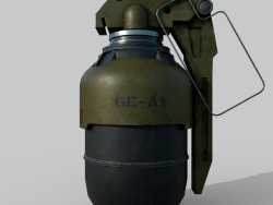 Concepto de granada futurista