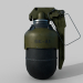 3D Fütüristik el bombası konsepti modeli satın - render
