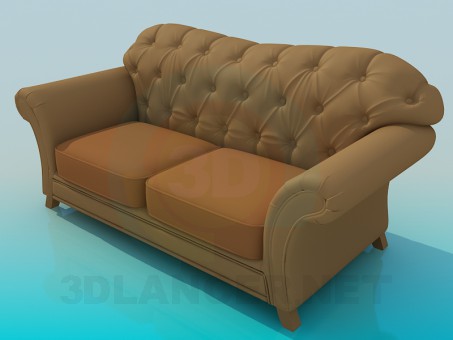 3d model Sofa leather - preview 3d model Sofa leather - preview
