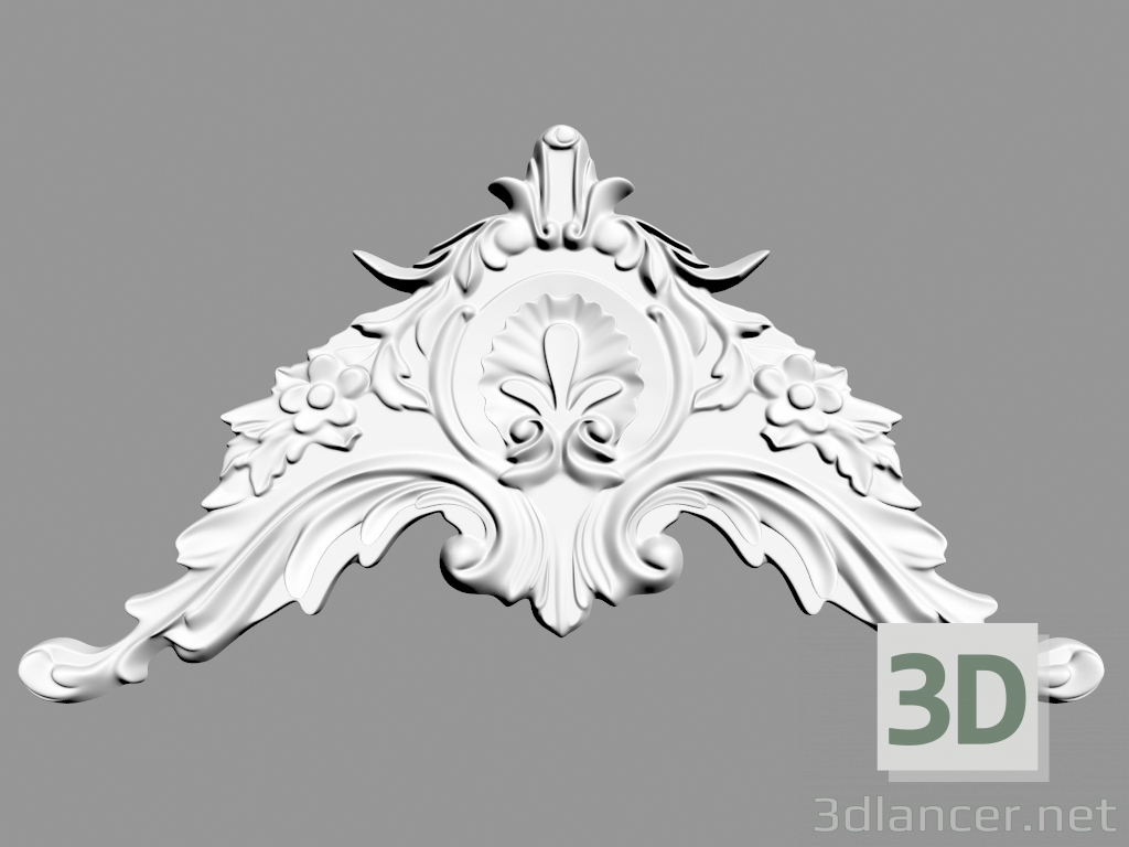 3D Modell Wanddekoration (F62) - Vorschau
