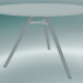 modèle 3D Table MART (9834-01 (⌀ 110cm), H 73cm, blanc HPL, extrusion d'aluminium, revêtement en poudre blanch - preview