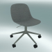 3d model Chair swivel Fiber on casters with gas lift - preview